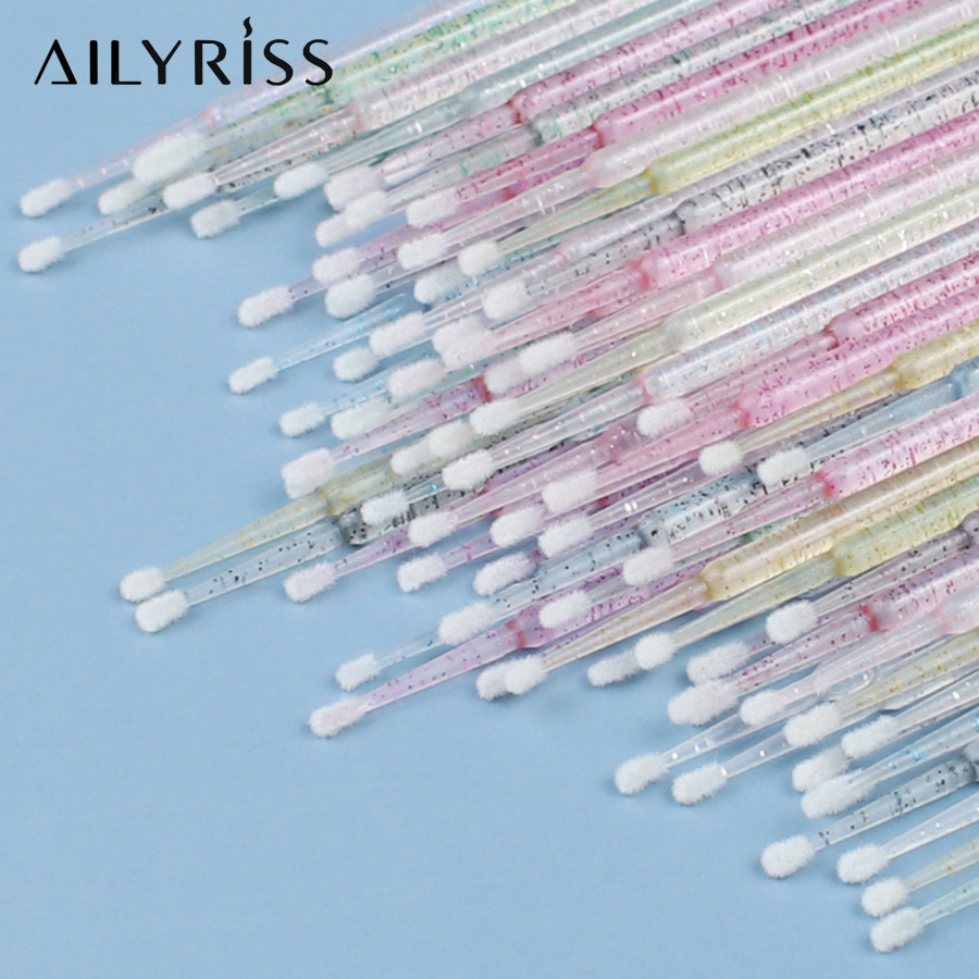Eyelash Extension Removal - Cepillos desechables para pestañas, hisopo, 100