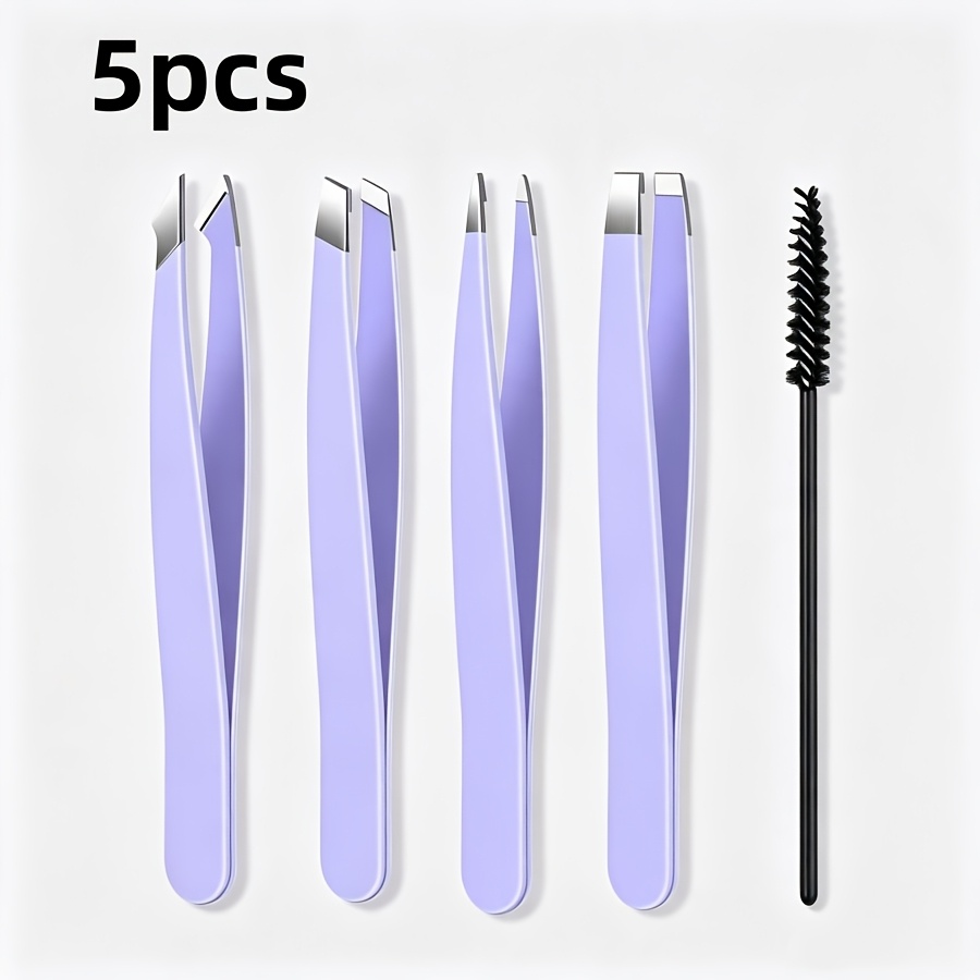 Eyelash Extension Remover - Juego de 5 Pinzas de Acero