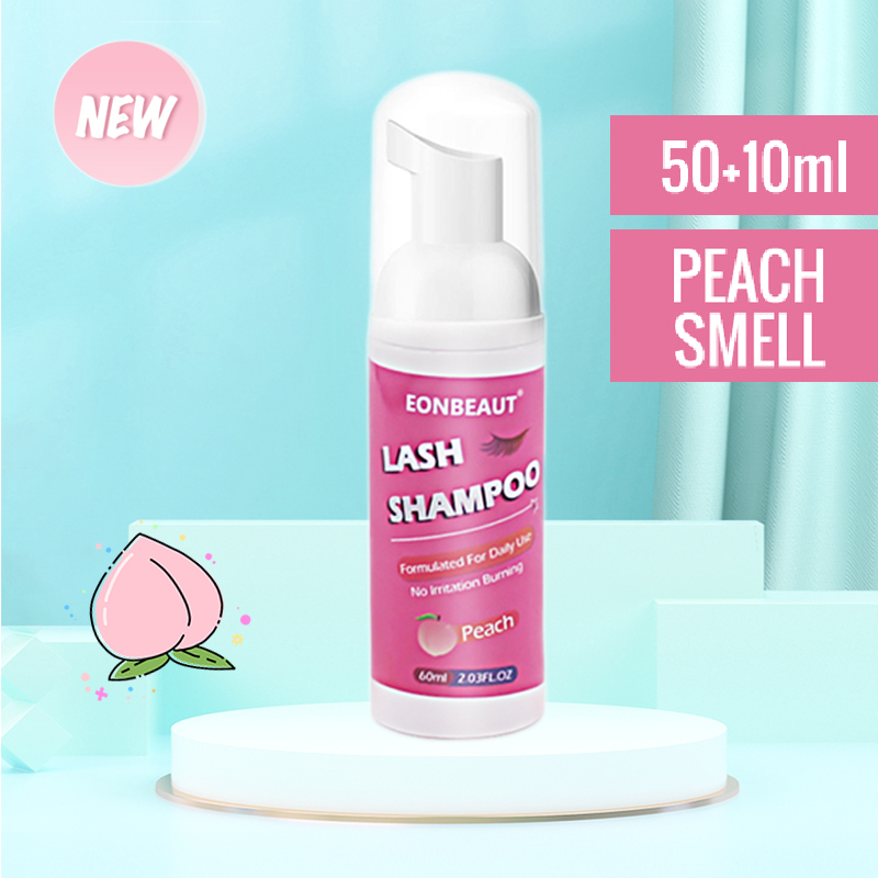 Eyelash Extension Cleaning - Mousse de champú para pestañas, 60ml,