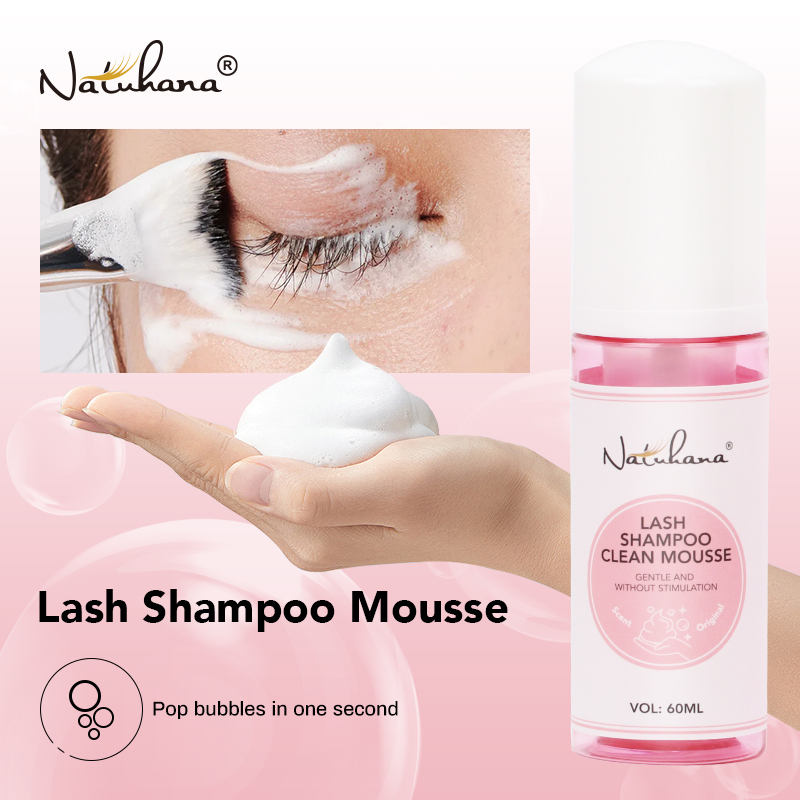 Eyelash Extension No 9 - NATUAHANA Champú Espumoso para Pestañas de