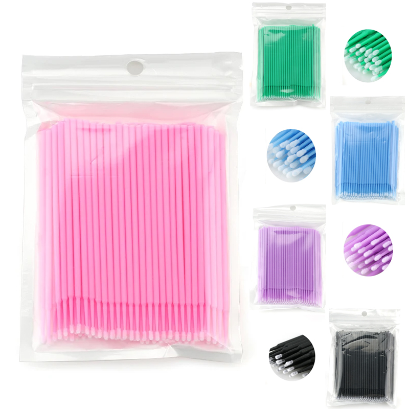 Eyelash Extension Removal - 50/100 Uds microcepillos desechables extensión de