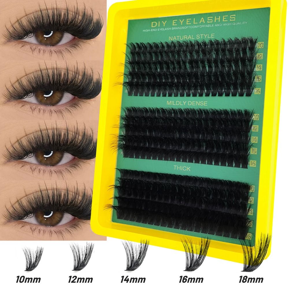 Eyelash Extension Kits - Pestañas Postizas de Aspecto Natural, Adhesivo