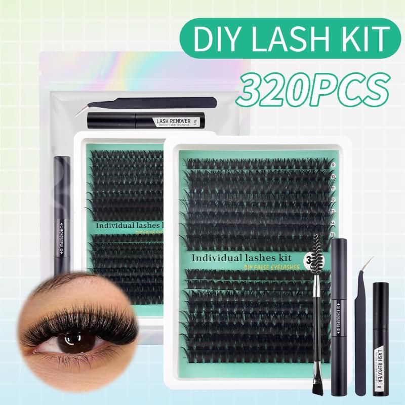 Eyelash Extension No 9 - Extensiones de Pestañas 5D DIY, 320