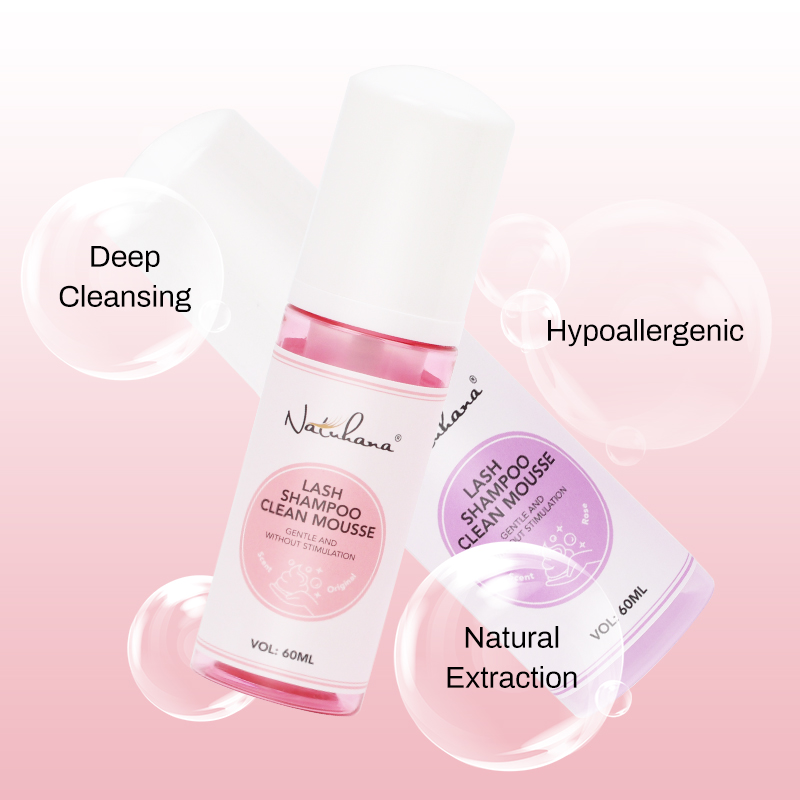 Eyelash Extension No 9 - NATUHANA 60ml Mousse Limpiador de pestañas