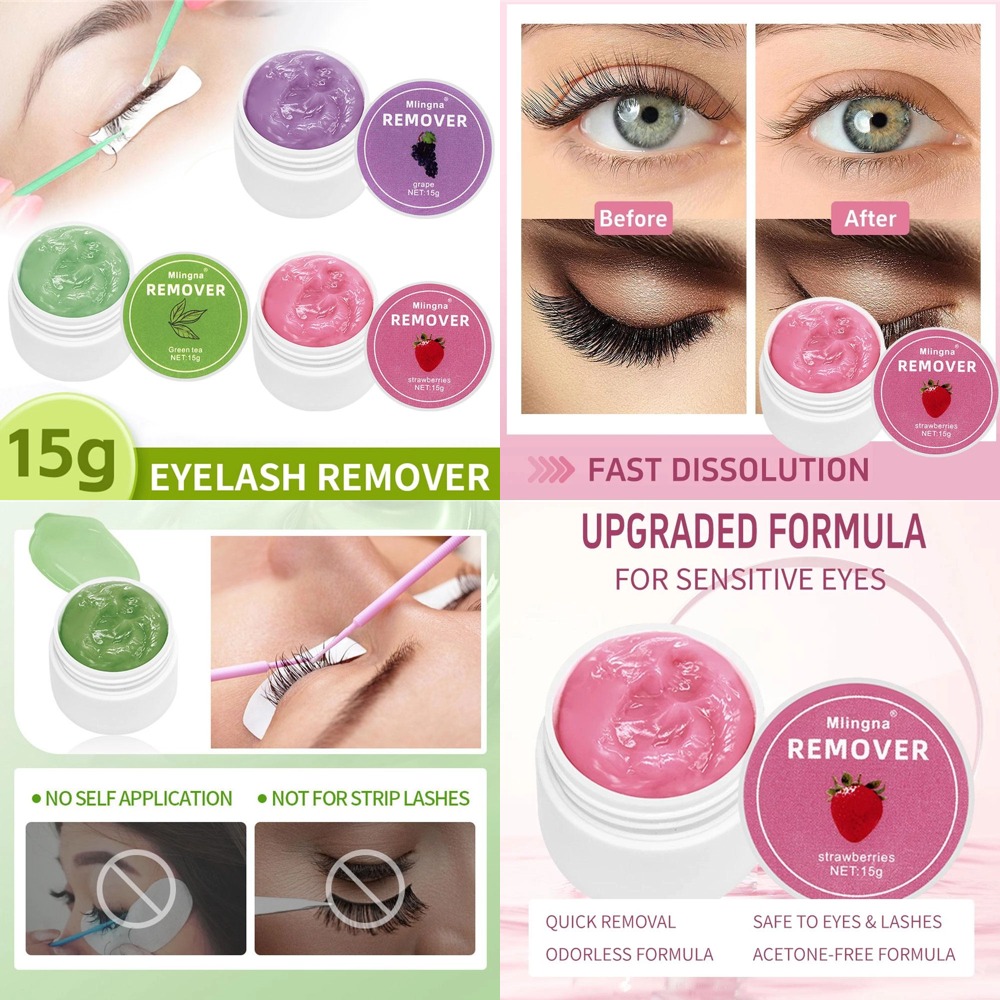 Eyelash Extension Removal - 1 unidad de crema removedora de