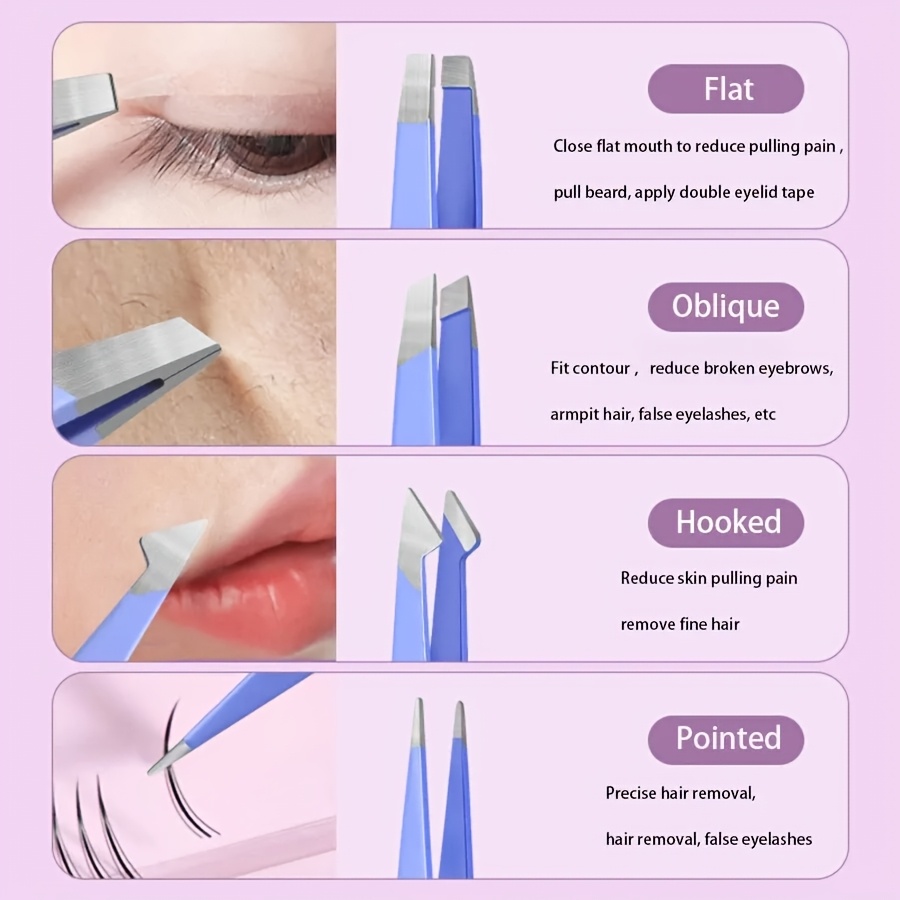 Juego de 5 Pinzas de Acero Ino - Eyelash Extension Remover reseña y precio
