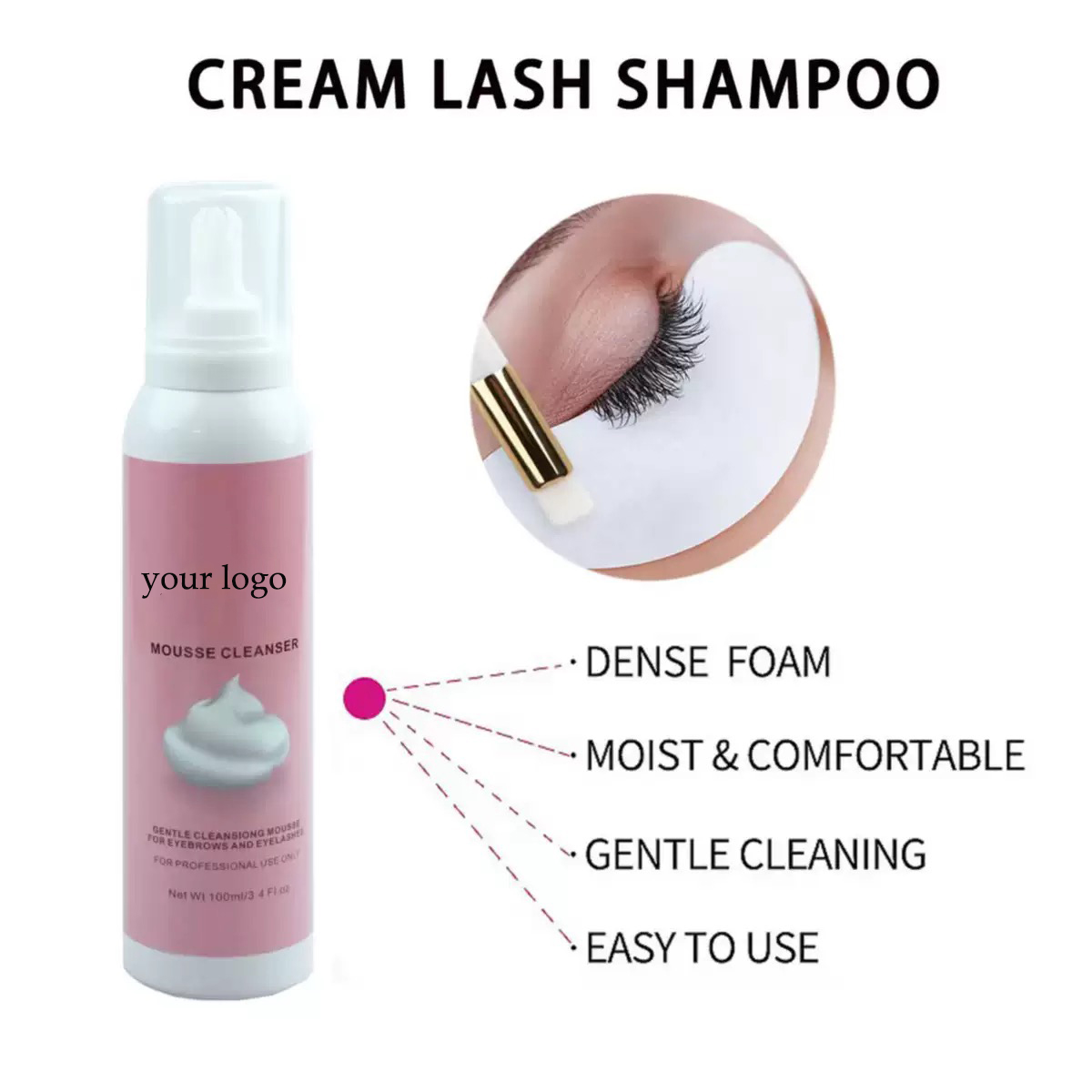 Champú de pestañas batido pers - Eyelash Extension Cleaning reseña y precio