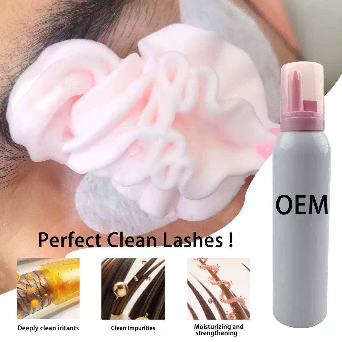Champú de pestañas batido pers - Eyelash Extension Cleaning reseña y precio