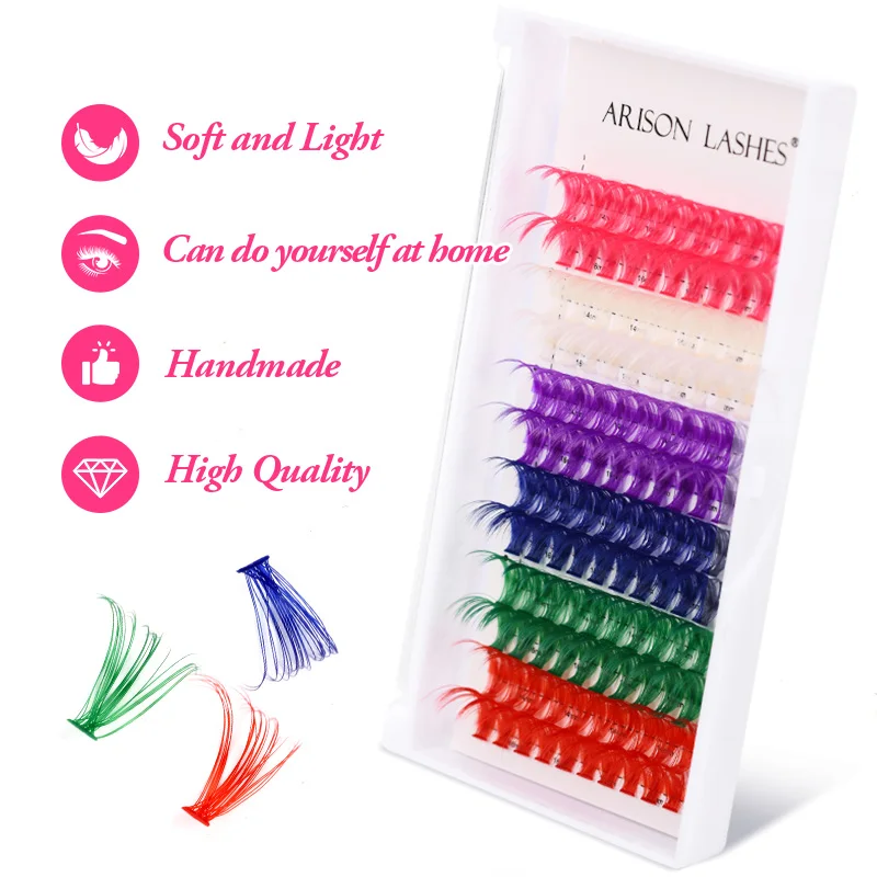 ARISON 12 filas de pestañas de - Funny Eyelash Extension reseña y precio