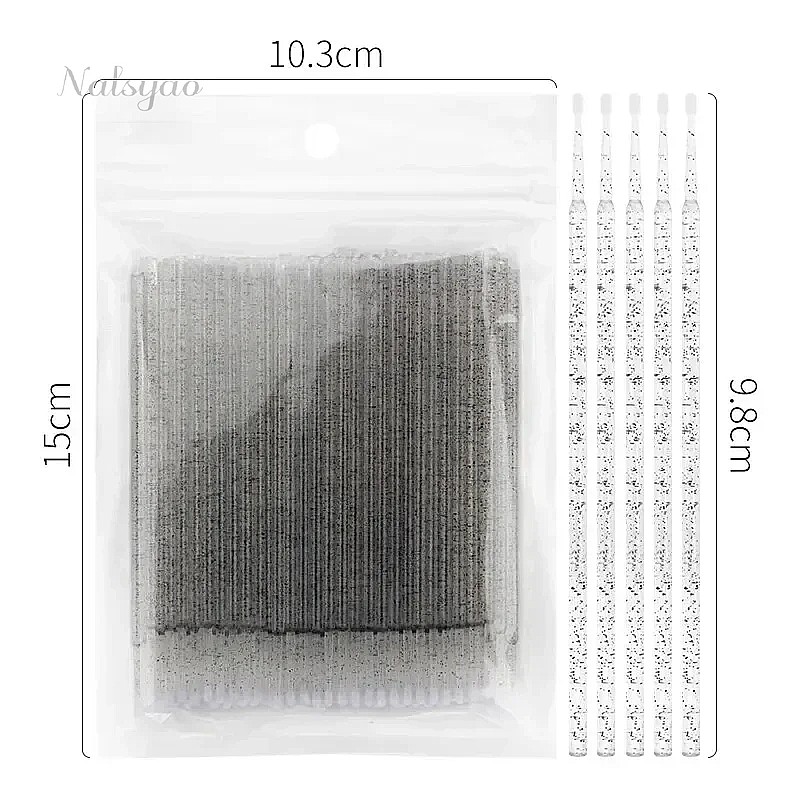 100 unidades de cepillos de ma - Eyelash Extension Removal reseña y precio