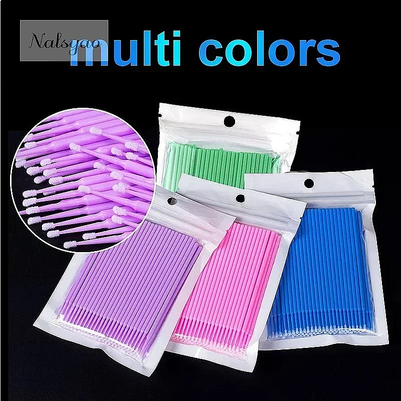 100 piezas de microaplicadores - Eyelash Extension Remover reseña y precio