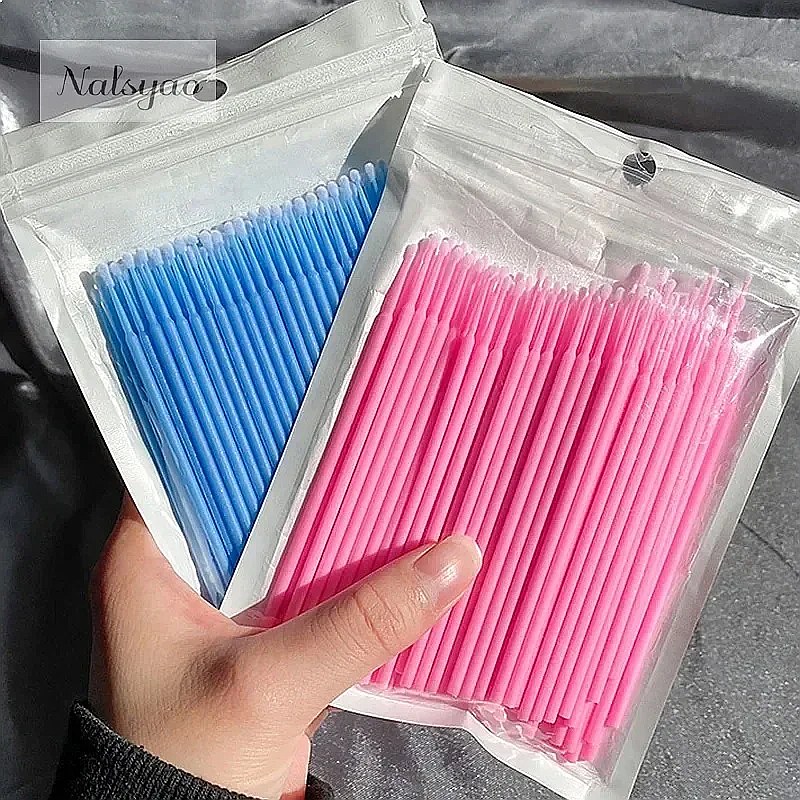 100 piezas de microaplicadores - Eyelash Extension Remover reseña y precio