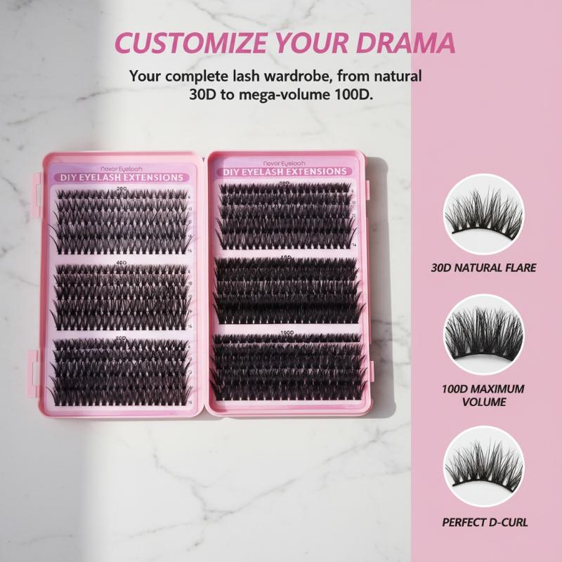 Pestañas en Grupo 30D 100D, Cu - Eyelash Extension Kits reseña y precio