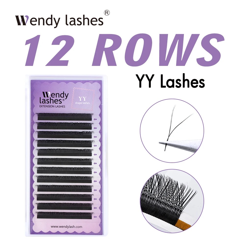 WENDY 2D YY forma C/D Curl Eya - Eyelash Extension Y Shape reseña y precio