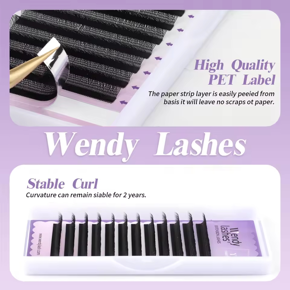 WENDY 2D YY forma C/D Curl Eya - Eyelash Extension Y Shape reseña y precio