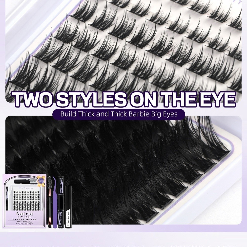 Pestañas postizas de 8-18 mm d - Eyelash Extension Kits reseña y precio