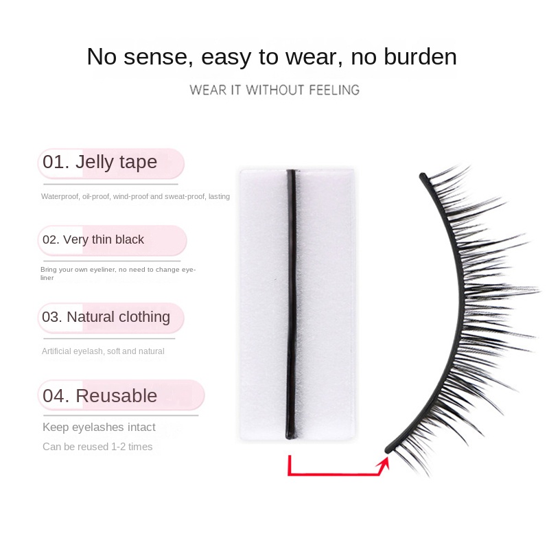 40 unids/caja autoadhesiva reu - Eyelash Extension No 9 reseña y precio