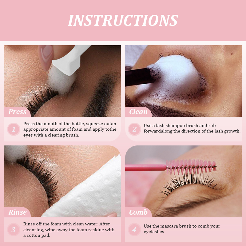 NATUHANA 60ml Mousse Limpiador - Eyelash Extension No 9 reseña y precio
