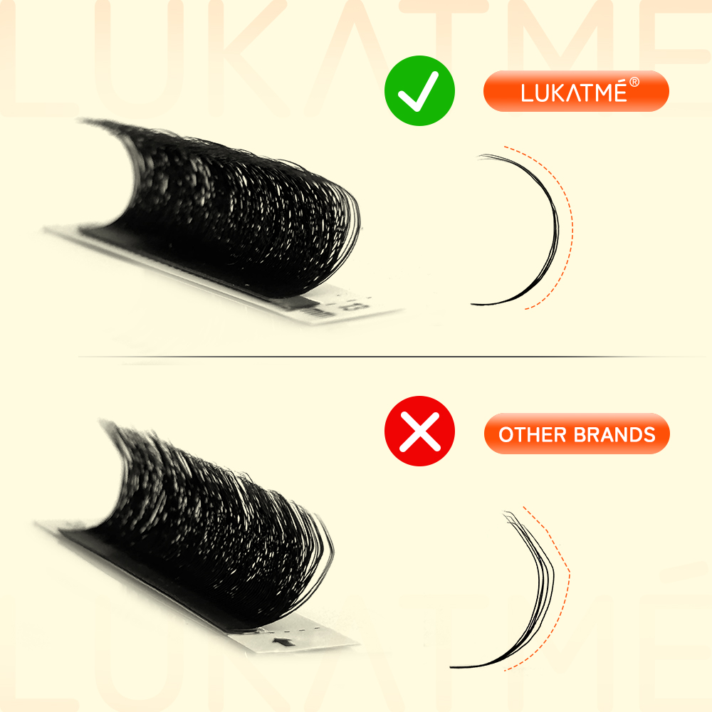 10PCS/SET LUKATME Pestañas Pos - Eyelash Extension Y Shape reseña y precio