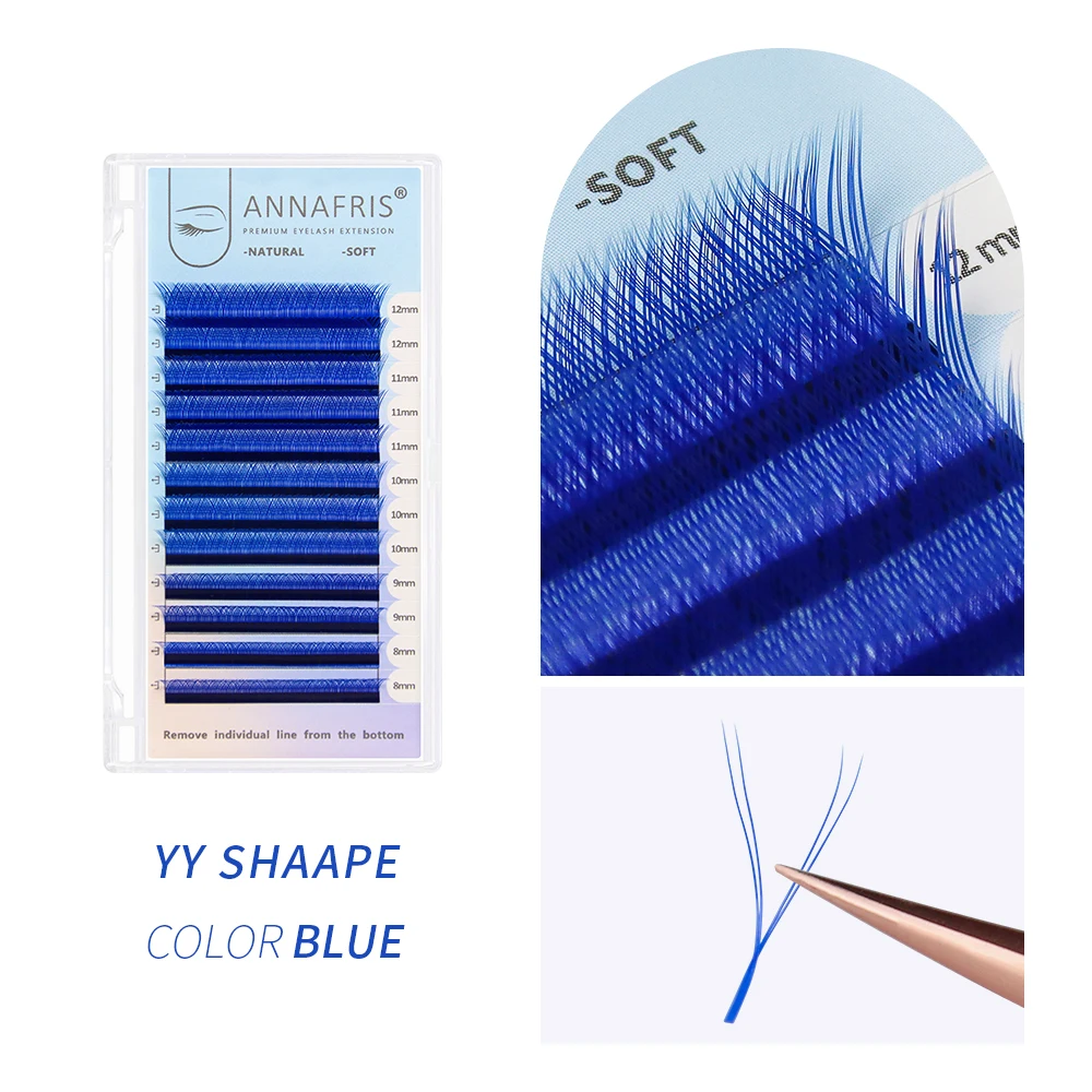 ANNAFRIS C/D Curl YY Lashes Co - Eyelash Extension Y Shape reseña y precio