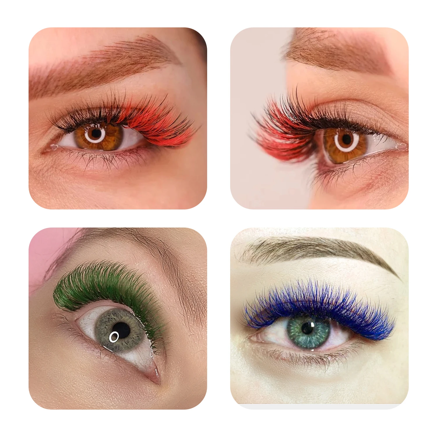 GLAMLASH Color Lash púrpura az - Funny Eyelash Extension reseña y precio