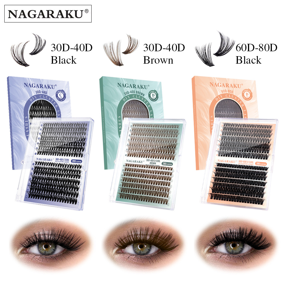 NAGARAKU 30P 40P pestañas post - Eyelash Extension No 9 reseña y precio