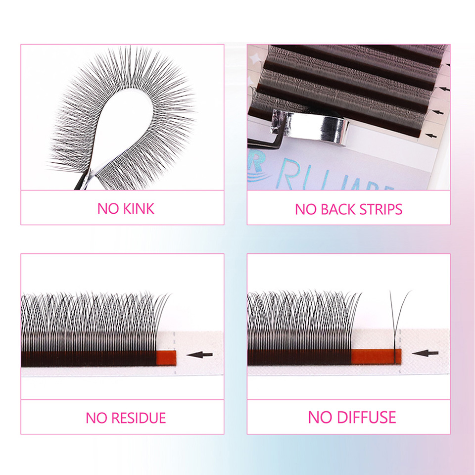 RUJADE Pestañas en Forma de Y  - Eyelash Extension Y Shape reseña y precio